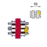 TORNILLO DE EXPANSIÓN MEDIO MÚLTIPLE DE 4MM