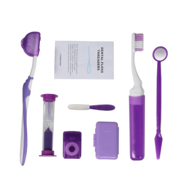 Kit paziente ortodonzia viola (1 und)